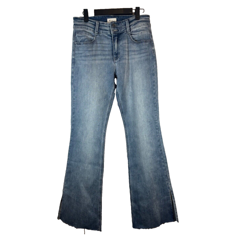 KanCan Women’s Selena Flare Denim Jeans Side Slits Size 9/28 Stretch Mid B15